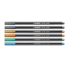 Feutres Stabilo Pen 68 Metallic, assortiment 6 couleurs