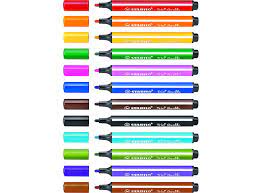 Feutres Stabilo Trio Scribbi, assortiment 12 couleurs «set-table»