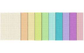 Carton à broder Pastel, 10 fles assorties en 10 couleurs, 23 x 33 cm, 300 g/m2