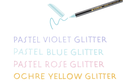 Feutres edding 1200 pailletées assortiment 4 couleurs  pastels