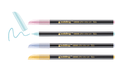 Feutres edding 1200 pailletées assortiment 4 couleurs  pastels