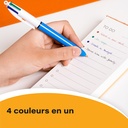 Stylos Bic 4 couleurs (12 pièces)