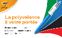 Stylos Bic 4 couleurs (12 pièces)