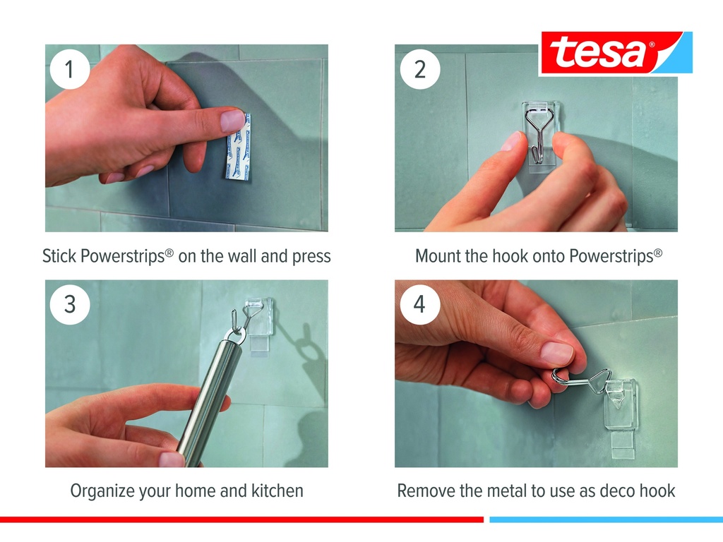 Powerstrips® tesa 2 crochets déco adhésif (copie)