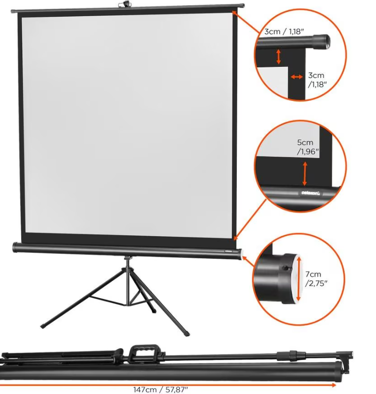 Écran portable sur pied Ultra-Lightweight 199 x 112 cm 16:9 (copie)