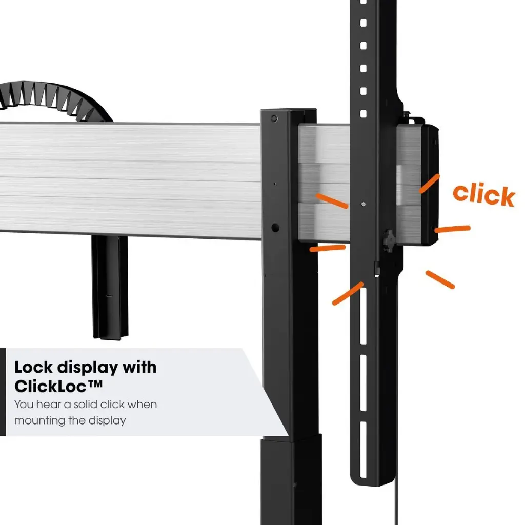 Set écran tactile Viewsonic IFP 4K UHD sur chariot motorisé