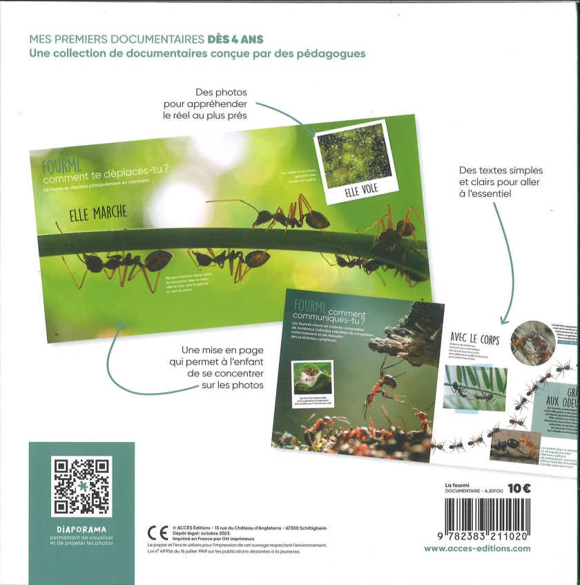 La fourmi,  mes premiers documentaires Edition Accès dès 4 ans