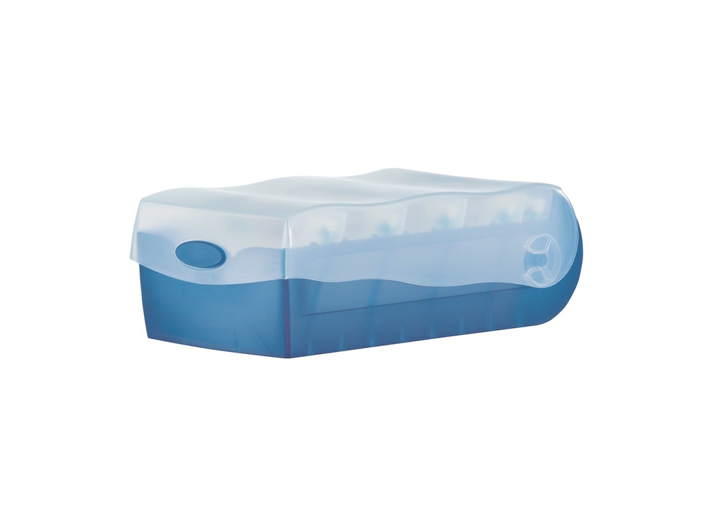 Boîte de rangement bleu pour fiches A7 HAN