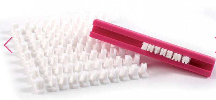 Réglette tampon alphabet- set