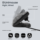Souris ergonomique Unimouse Contour (pour droitier)