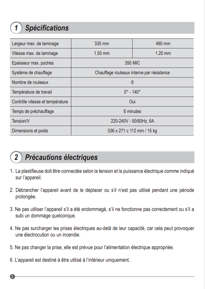 Machine à laminer DM 335 R6 A3 garantie 3 ans