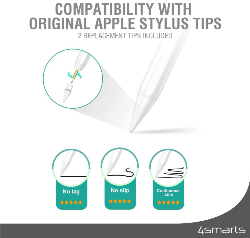 Stylo de saisie 4smarts Pencil Pro 3 Blanc