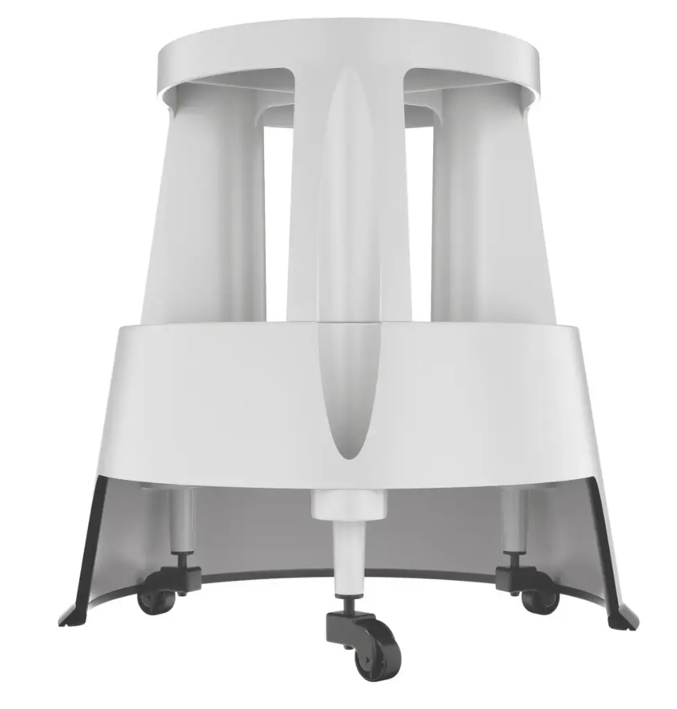 Chariot multifonctionnel Luxor réglable en hauteur avec armoire, verrouillable, métal, 4 roulettes, noir (copie)