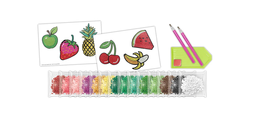 Painting Sticker "Fruits"-pierres de diamant assorties en couleurs différentes
