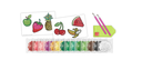 Painting Sticker "Fruits"-pierres de diamant assorties en couleurs différentes