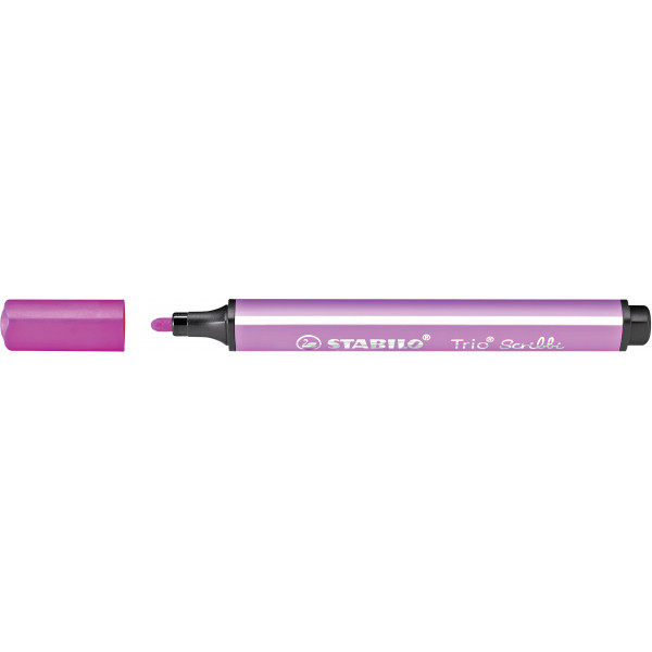 Feutres Stabilo Trio Scribbi, assortiment 12 couleurs «set-table»