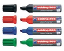 Marqueurs edding 365, assortiment de  4 couleurs