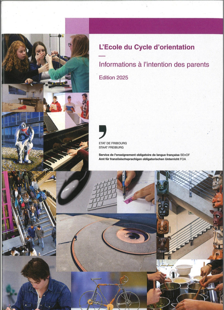 Brochure d'information L' Ecole du Cycle d'orientation Edition 2023