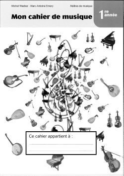Musique 1ère année CO - cahier élève