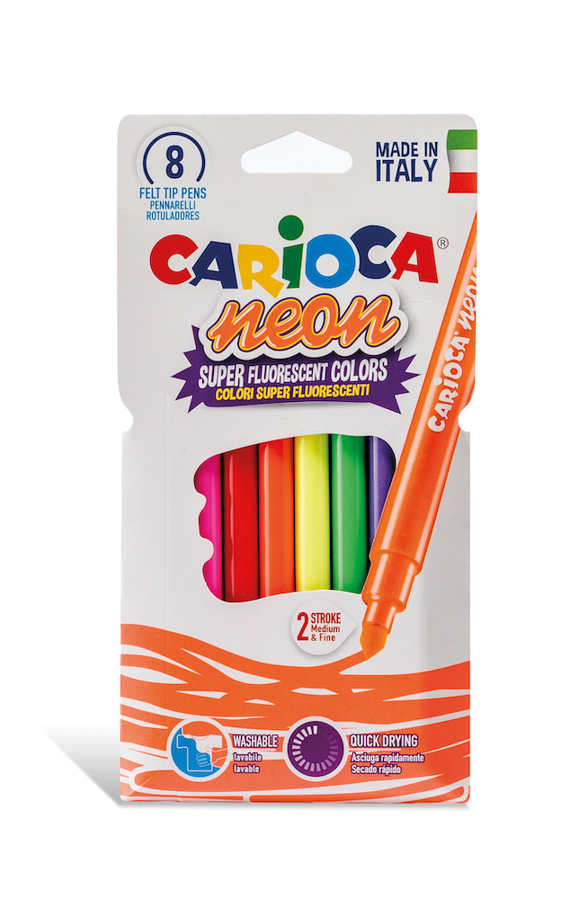 Filzstifte Carioca Neon Sortiment 8 Farben