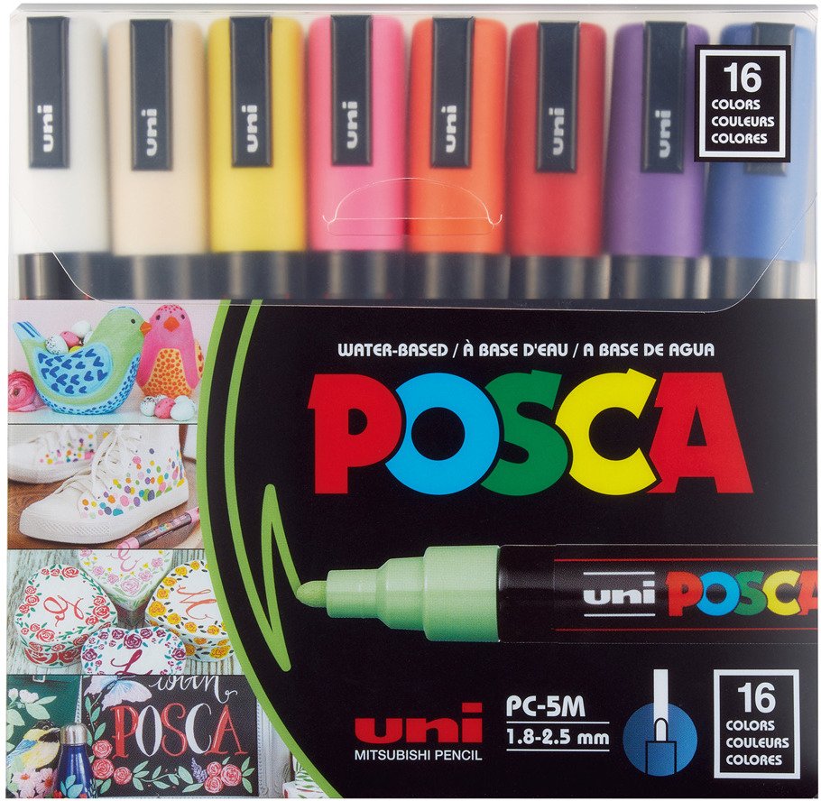Marker Posca PC-5M Sortiment 16 Farben