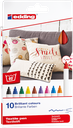 Marqueurs textile edding 4600, assortiment 10 couleurs