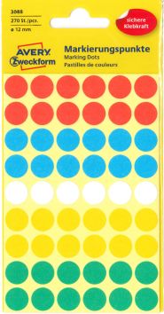 Klebeformen ø 12 mm Sortiment (270 Stück)