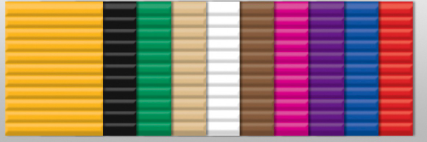 Carton ondulé 260 g/m2 50 x 70 cm (assortiment de 10 couleurs)