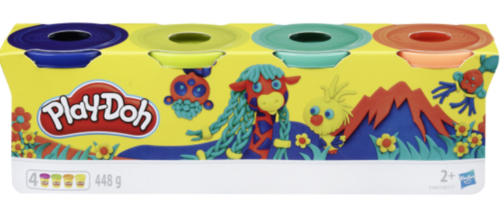 Pâte à modeler Play-Doh 4 pots Wild