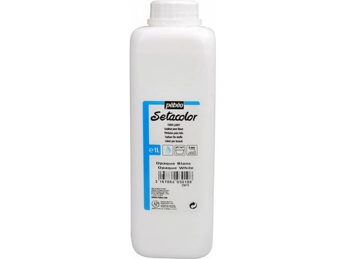 Peinture Setacolor opaque 1000 ml blanc titane