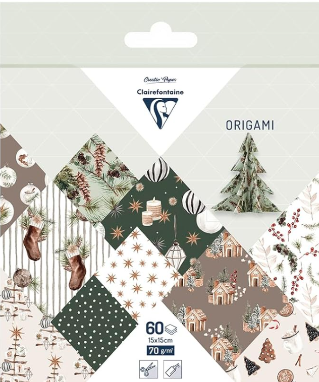 Papier à plier 15x15 cm, 70 g/m2, 60 fles