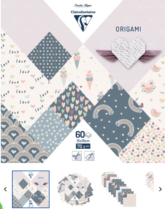 Faltblätter 15x15 cm, 70 g/m2, 60 Blatt