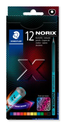 Crayons de couleur Norix 100 % PEFC Staedtler - boîte de 12 couleurs 