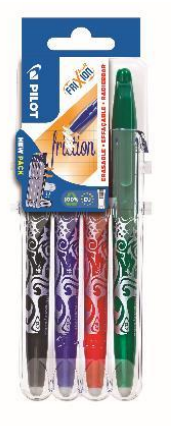 Pilot FriXion Point 0.7 assortiment de 4 couleurs