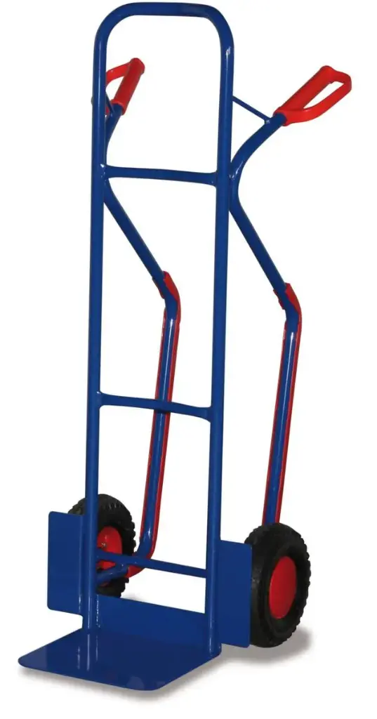 Kufenkarre, Traglast 250 kg, Vollgummi-Bereifung