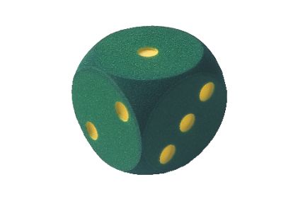 [90.233] Schaumstoffwürfel 16 x 16 cm grün