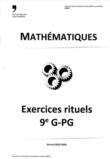 [12724] Exercices rituels de maths 9e EB Edition 2025/2026
