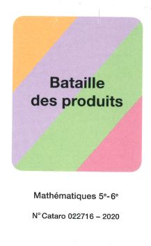[12342] Mathématiques 5e-6e jeu de cartes "La bataille des produits" (CATARO 022716)