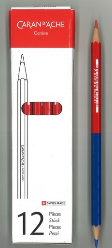 [67.900] Farbstift Prismalo bicolor rot/blau (12 Stück)