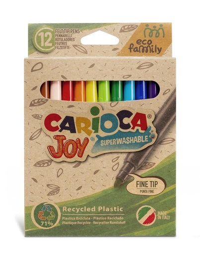 [91.174] Feutres Carioca Joy assortiment 12 couleurs