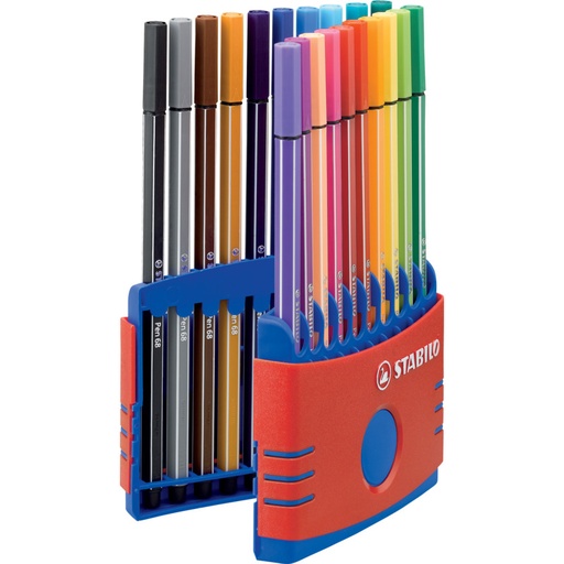 [67.239] Feutres Stabilo Pen 68 ColorParade set 20 couleurs
