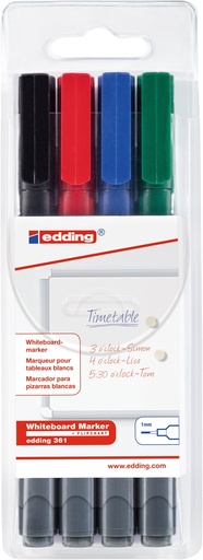 [91.122] Boardmarker edding 361, Sortiment 4 Farben
