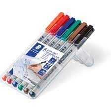 [62.116] OHP-Marker Staedtler Lumocolor® fein wasserlöslich Sortiment 6 Farben
