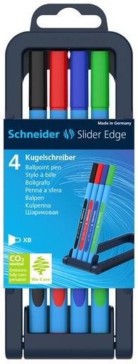 [67.296] Stylo à bille Schneider Edge Slider XB (assortiment 4 couleurs)