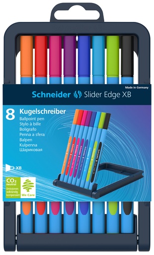 [67.297] Kugelschreiber Schneider Slider Edge XB, Sortiment 8 Farben