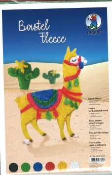 [94.201] Tissus polaire pour l'artisana 6 feuilles 150 g/m2 - 21 x 32 cm - assortis en 6 couleurs