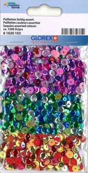 [89.264] Paillettes couleurs assorties env. 1500 pièces