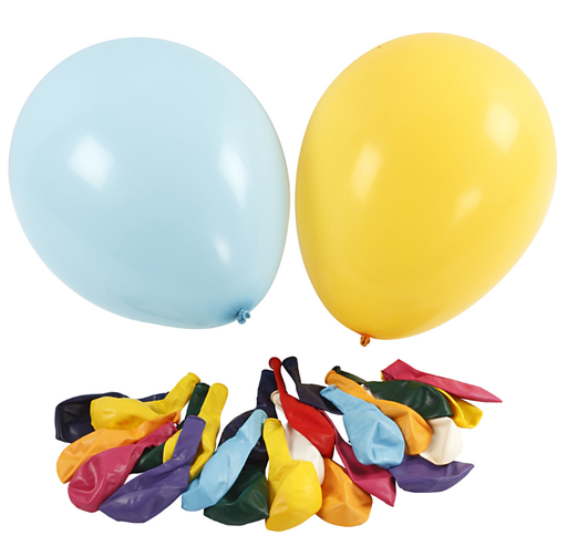 [83.350.100] Ballons ø 41 cm couleurs assorties 50 pièces