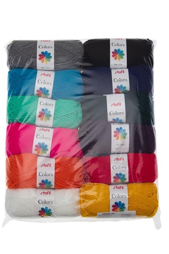 Wolle Colors 50 gr 100% PA