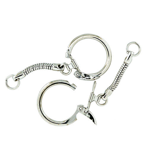 [89.256] Chaîne porte-clé 60 mm argenté